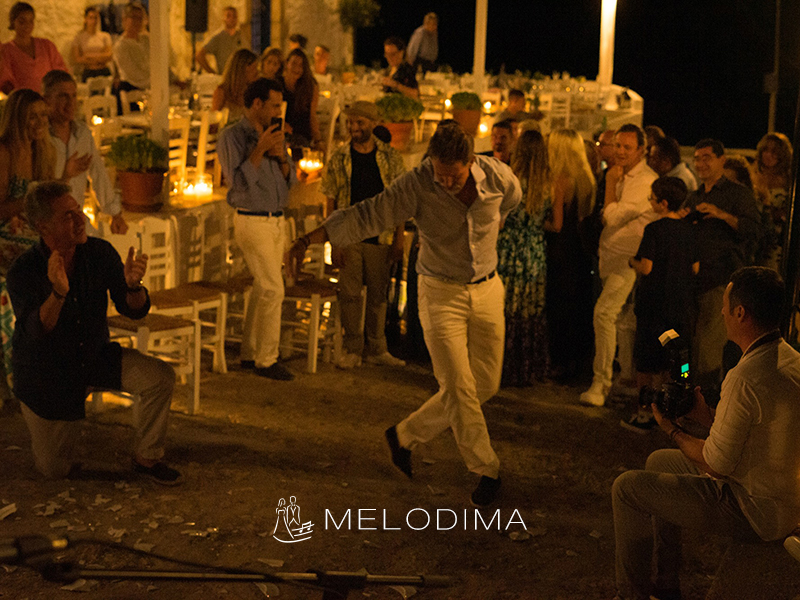 The dance of former prince Pavlos in Spetses