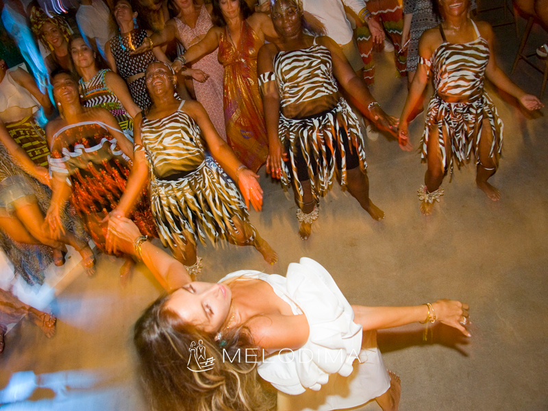 African show in VIP Egyptian-Saudi Arabian wedding in Mykonos